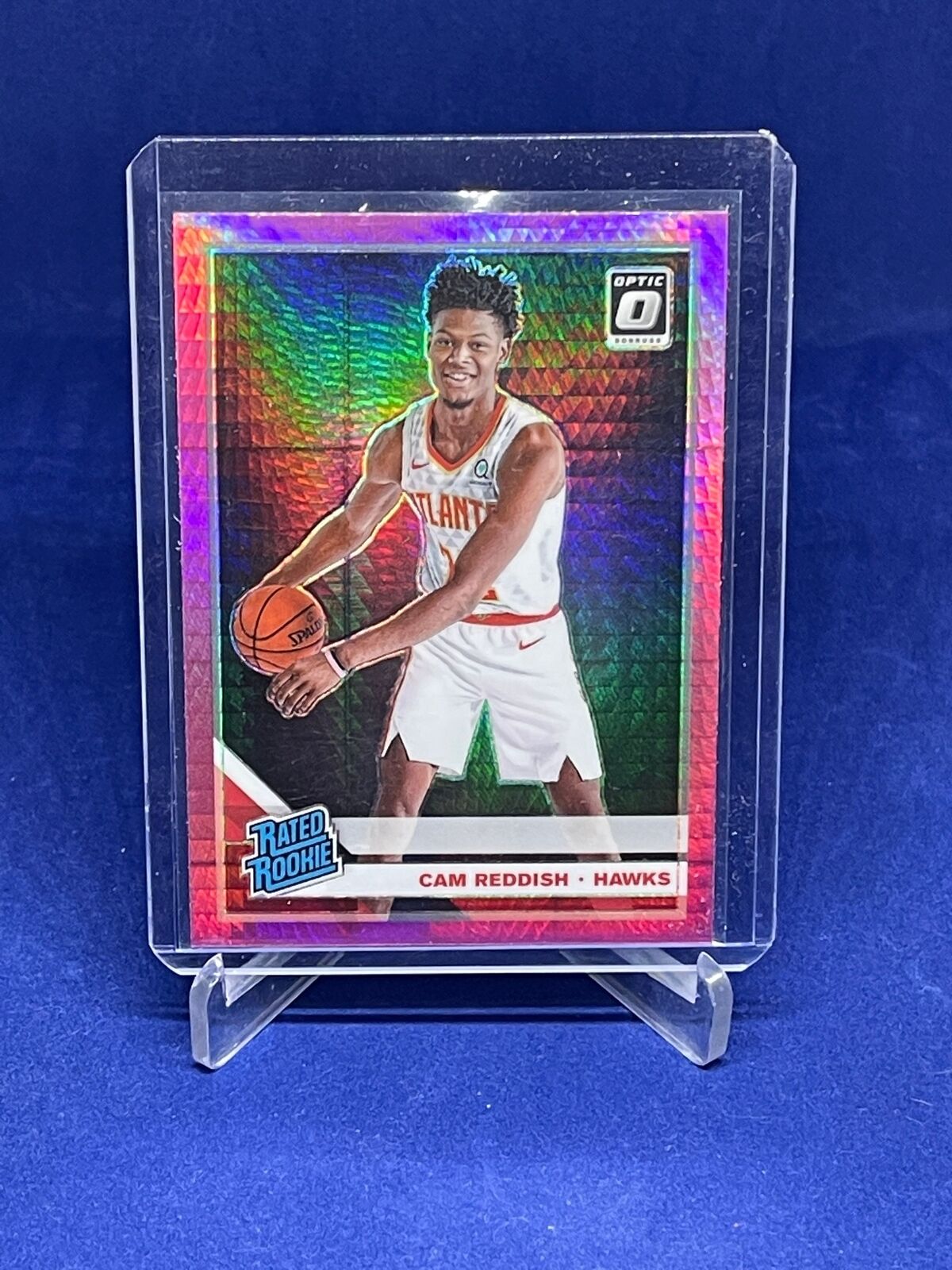 CAM REDDISH 2019-20 PANINI DONRUSS OPTIC RATED ROOKIE PINK HYPER PRIZM RC #170
