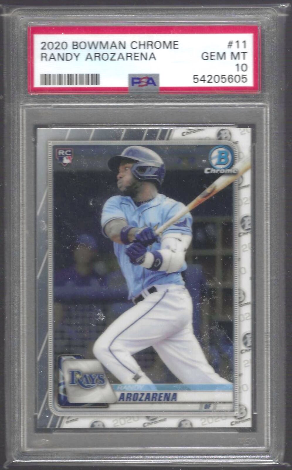 RANDY AROZARENA 2020 BOWMAN CHROME ROOKIE RC PSA 10 GEM MINT