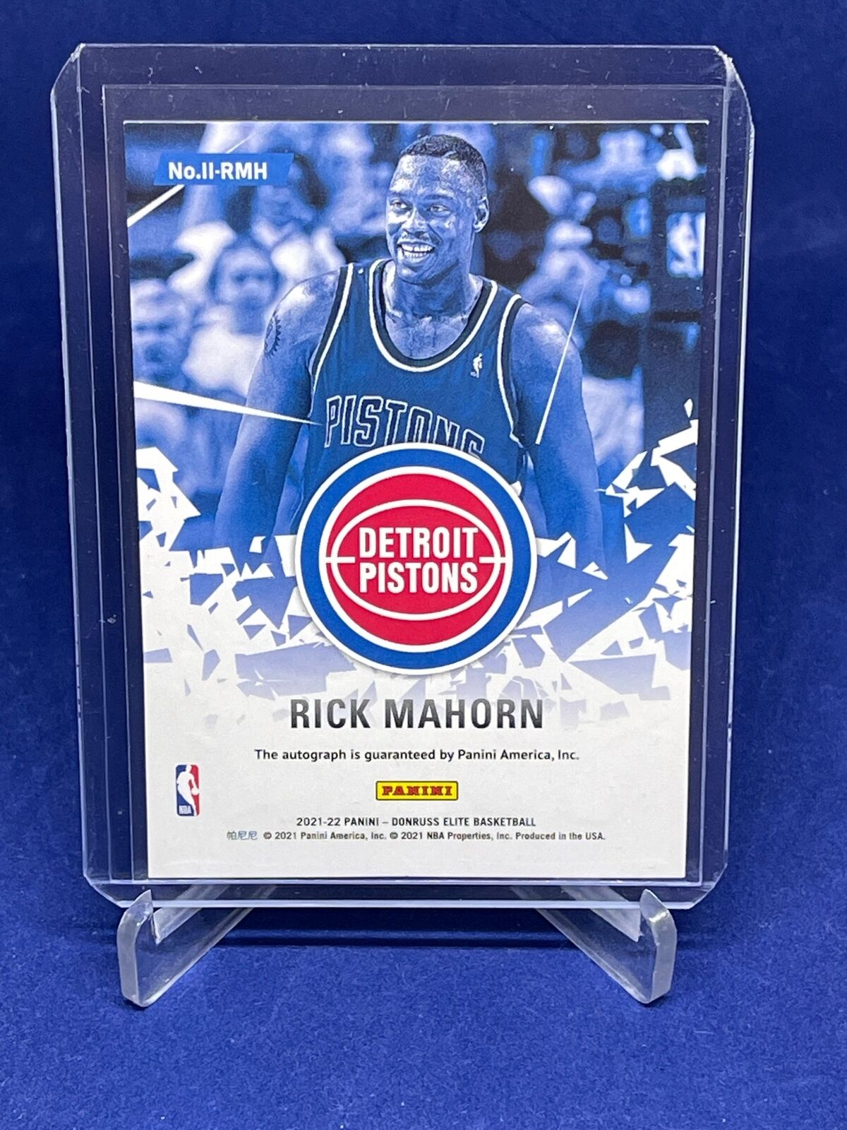 RICK MAHORN 2021-22 PANINI DONRUSS ELITE IMPACT IMPRESSIONS AUTO