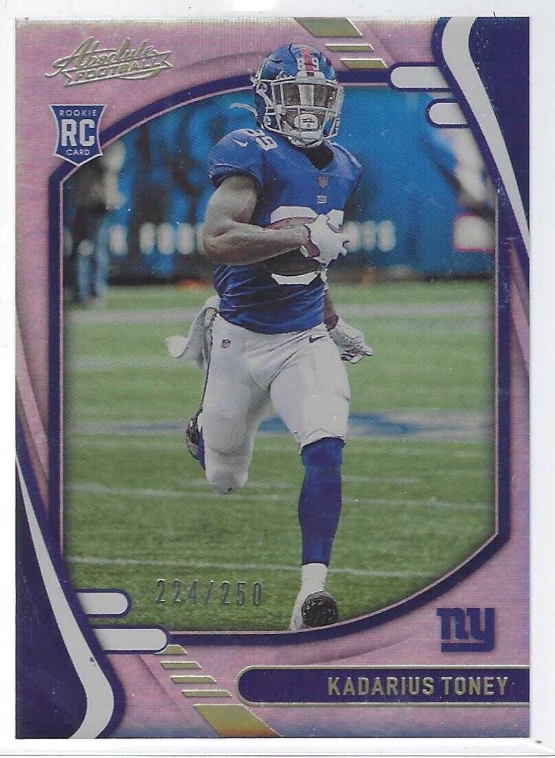 KADARIUS TONEY 2021 PANINI ABSOLUTE SILVER FOIL ROOKIE RC #D 224/250