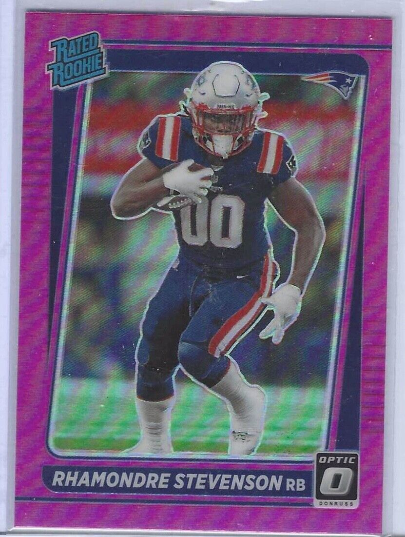 RHAMONDRE STEVENSON 2021 DONRUSS OPTIC PREVIEW PINK PRIZM RATED ROOKIE RC #P-286
