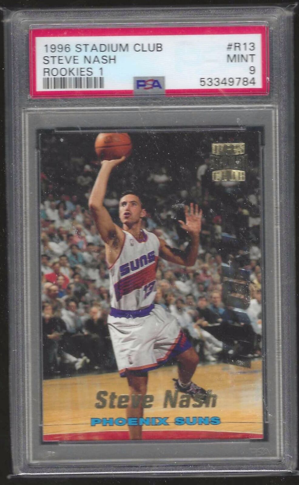 STEVE NASH 1996 STADIUM CLUB ROOKIES ONE RC PSA 9 MINT