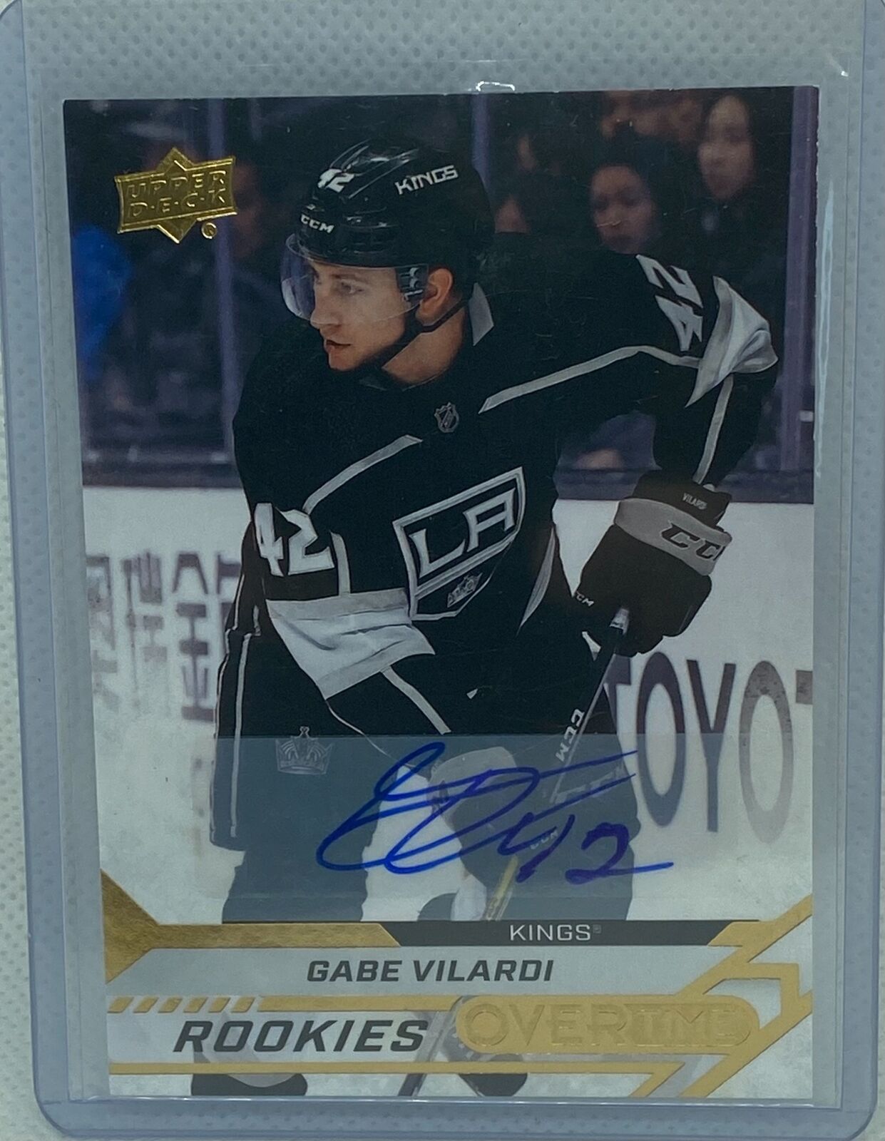GABE VILARDI 2020-21 UPPER DECK ROOKIES OVERTIME AUTO RC #43