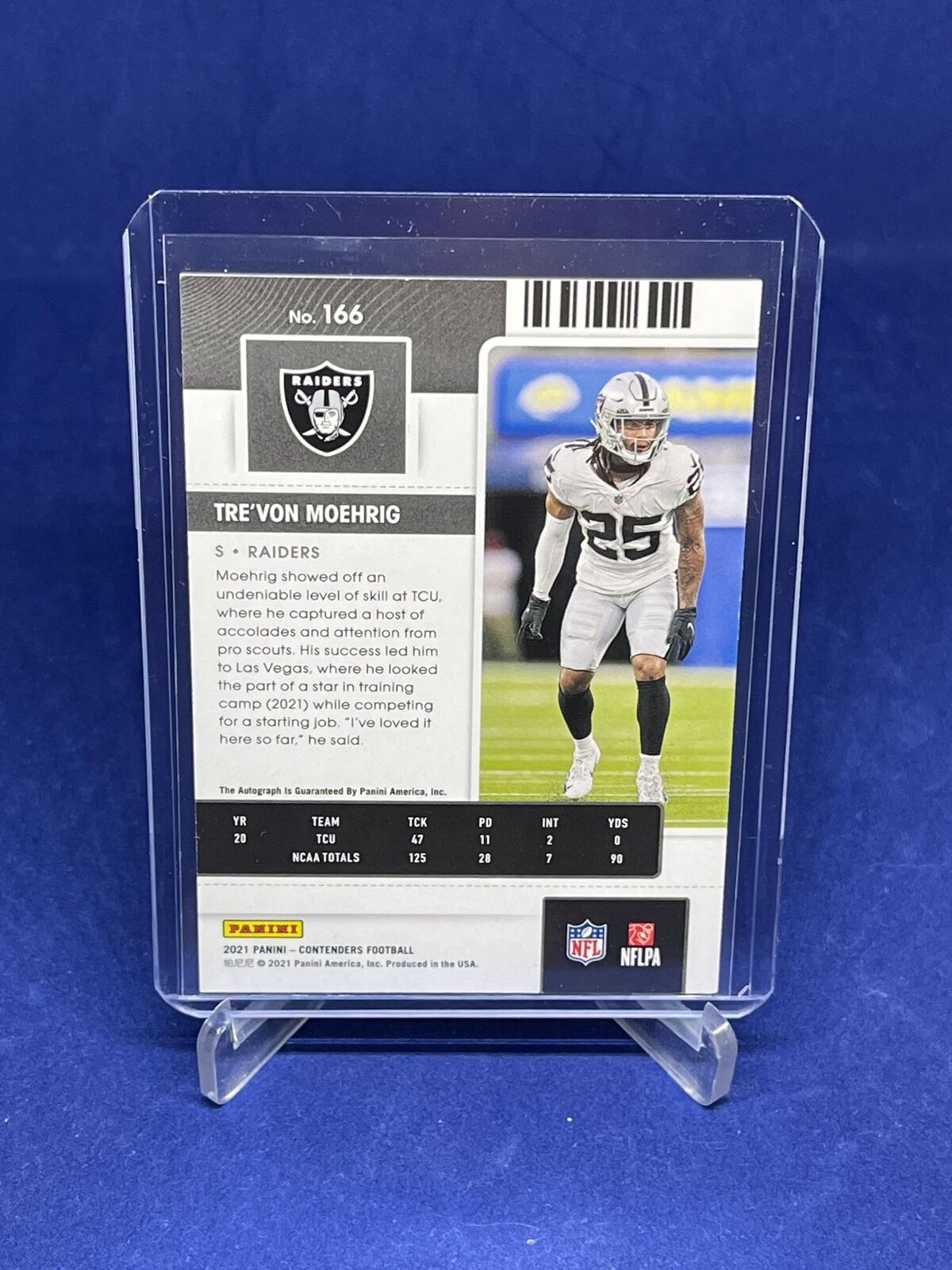 TRE'VON MOEHRIG 2021 PANINI CONTENDERS ROOKIE TICKET AUTO RC #166