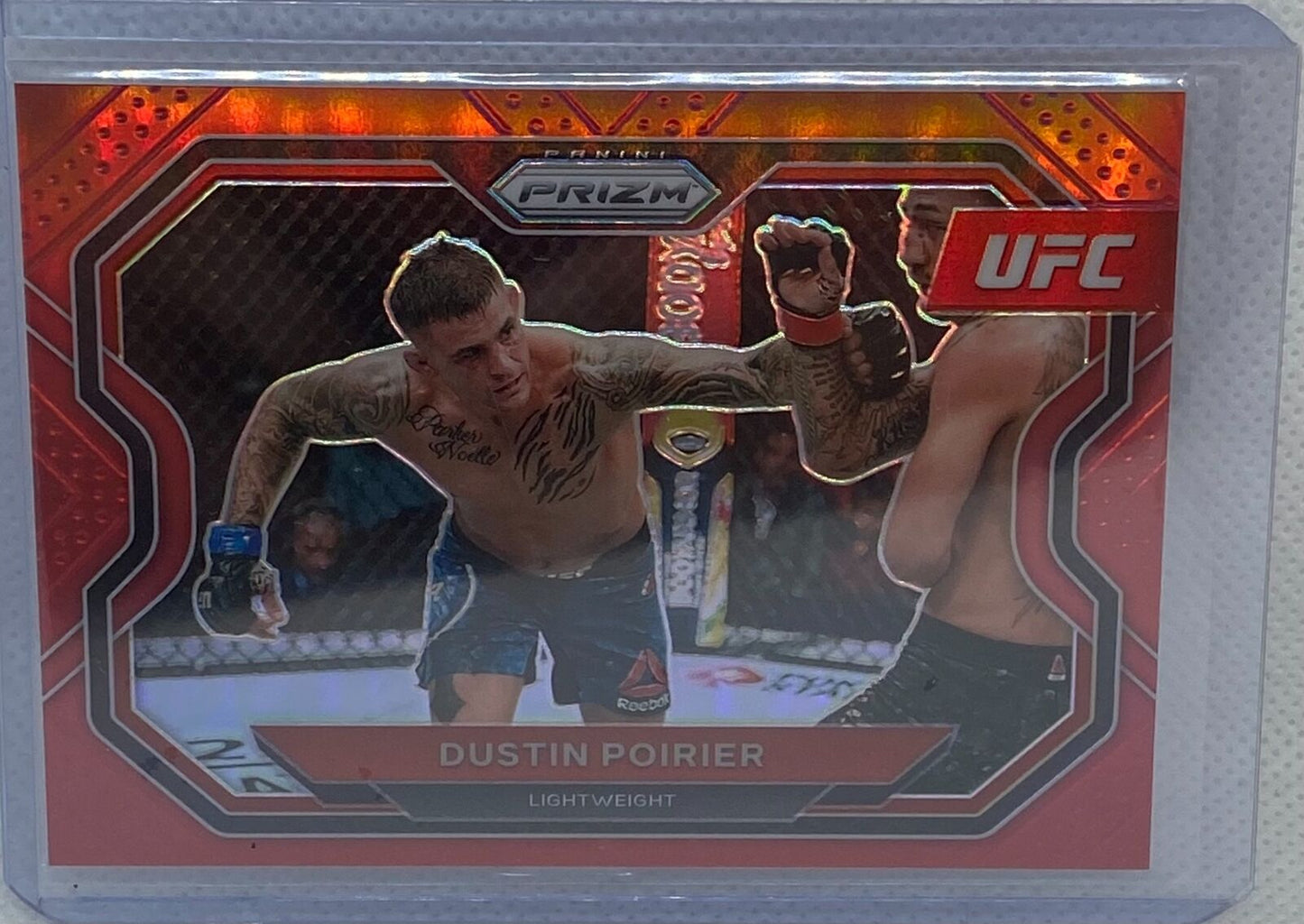 DUSTIN POIRIER 2021 PANINI PRIZM RED PRIZMS #D 11/275