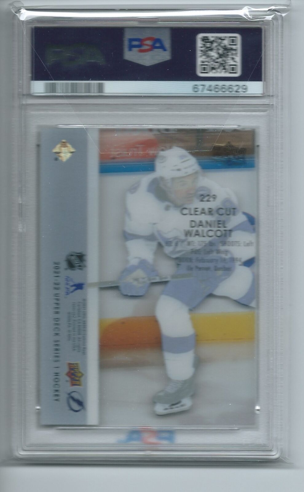 DANIEL WALCOTT 2021 UPPER DECK CLEAR CUT EXCLUSIVES GOLD SSP /5 RC PSA 10 POP 1
