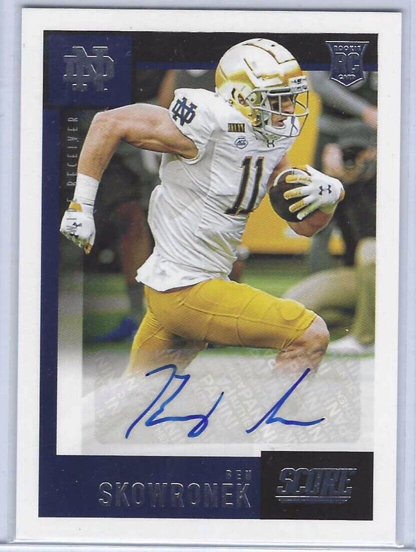 BEN SKOWRONEK 2021 PANINI CHRONICLES DRAFT PICKS SCORE AUTO RC #SA-BSK