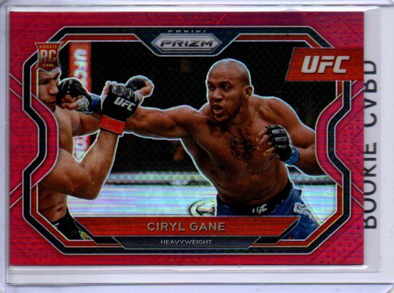 CIRYL GANE 2021 PANINI PRIZM UFC RED PRIZM RC #D 4/275