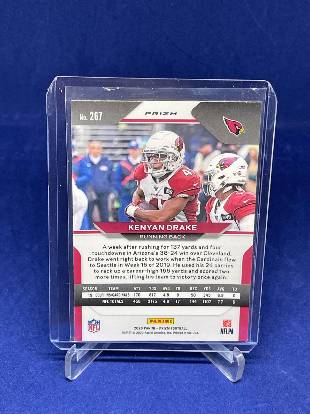 KENYAN DRAKE 2020 PANINI PRIZM BLACK AND WHITE CHECKERBOARD PRIZM SSP #267
