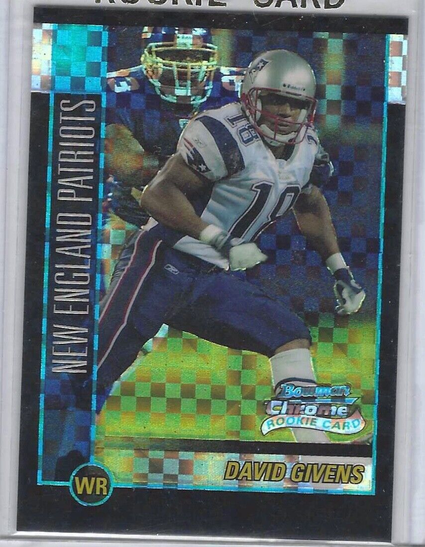 DAVID GIVENS 2002 TOPPS BOWMAN CHROME XFRACTOR REFRACTOR RC #D 160/250