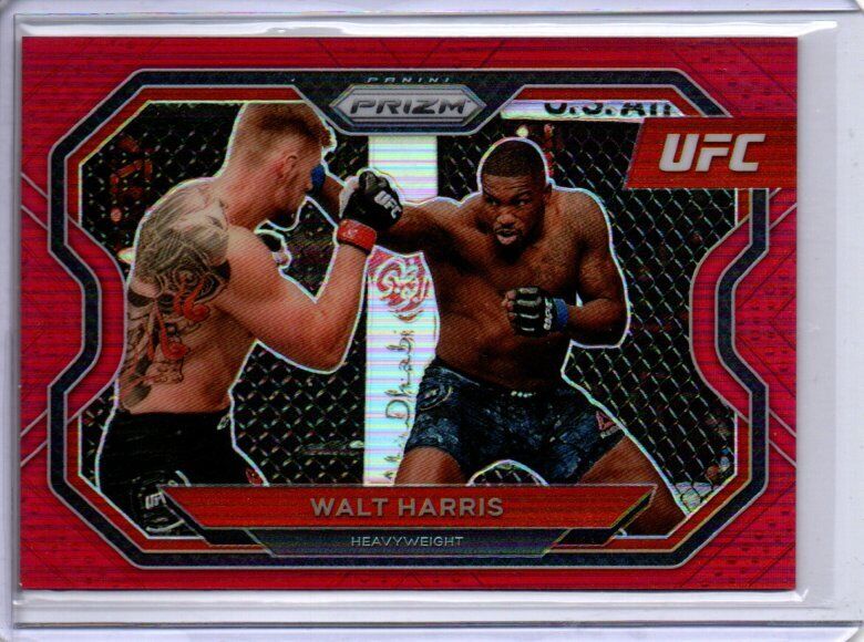 WALT HARRIS 2021 PANINI PRIZM UFC RED PRIZM #D 179/275
