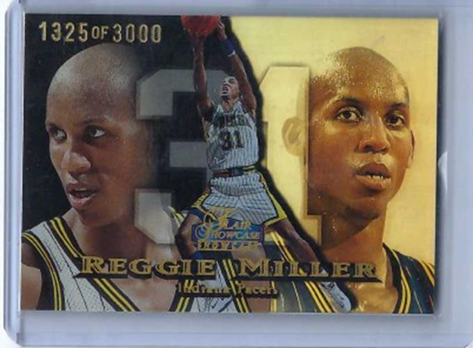 REGGIE MILLER 1998-99 FLEER FLAIR SHOWCASE SHOWTIME #D 1325/3000