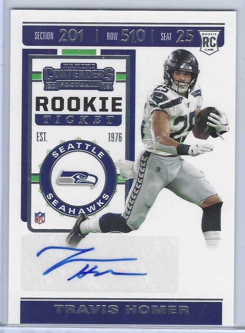 TRAVIS HOMER 2019 PANINI CONTENDERS ROOKIE TICKET AUTO RC #229