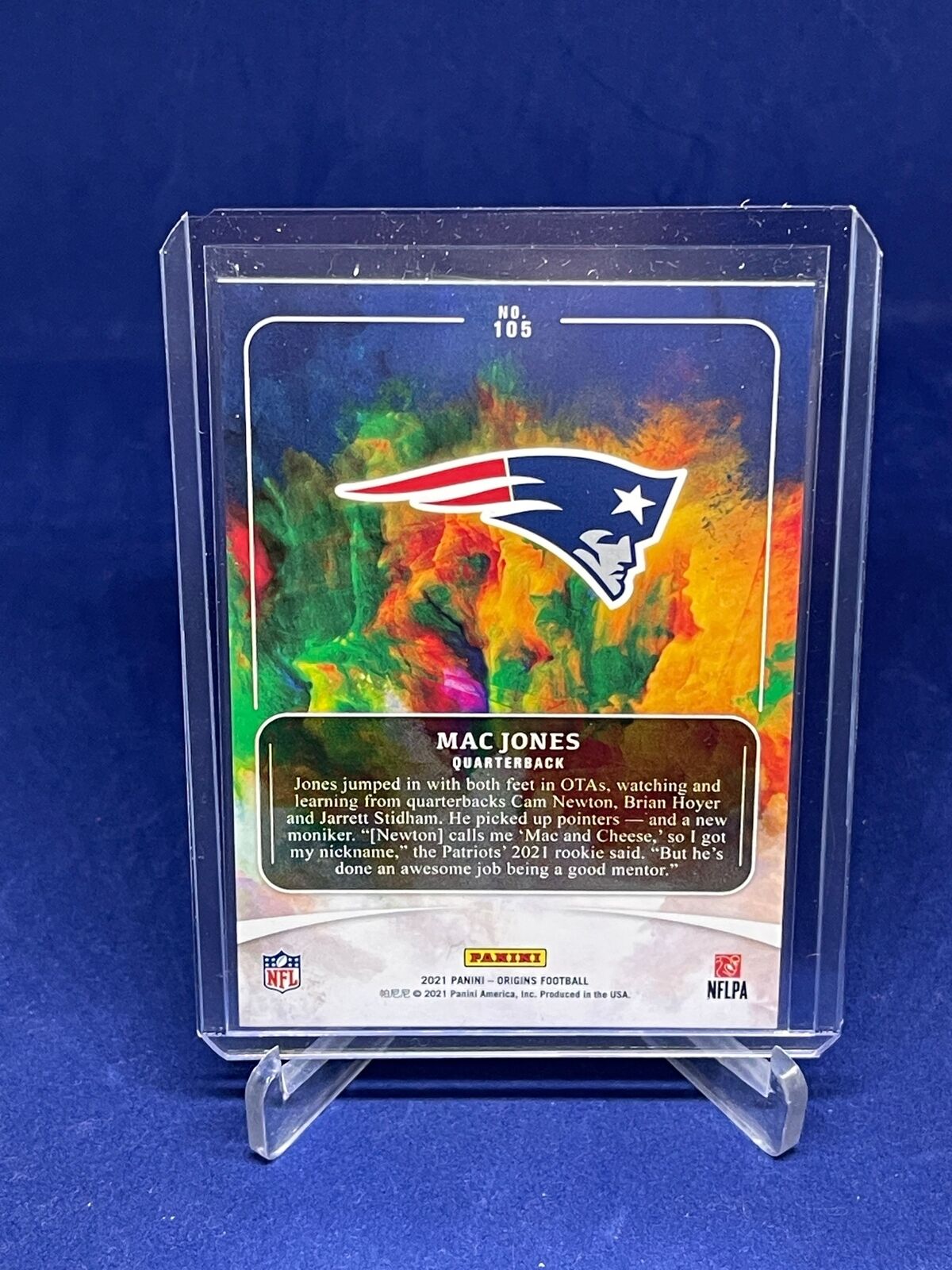 MAC JONES 2021 PANINI ORIGINS ROOKIE RC #105