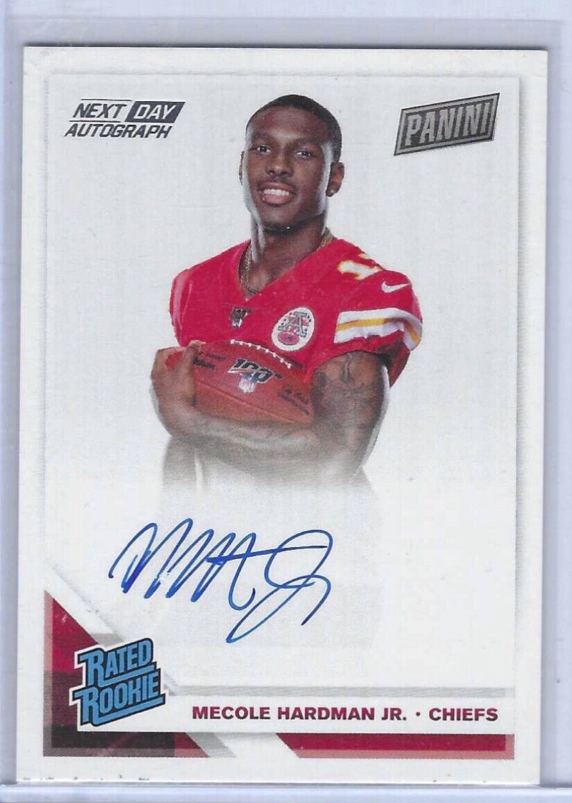 MECOLE HARDMAN JR 2019 PANINI RPS NEXT DAY RATED ROOKIE AUTO RC #RPS-MH