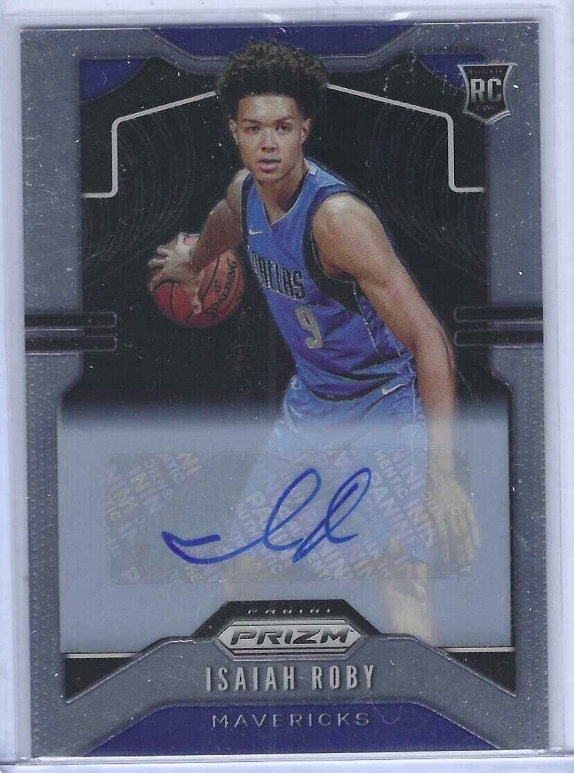 ISAIAH ROBY 2019-20 PANINI PRIZM ROOKIE AUTO SSP RC #283