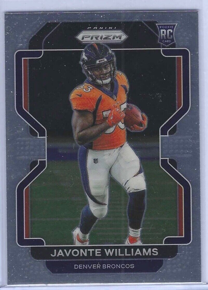JAVONTE WILLIAMS 2021 PANINI PRIZM ROOKIE RC #345