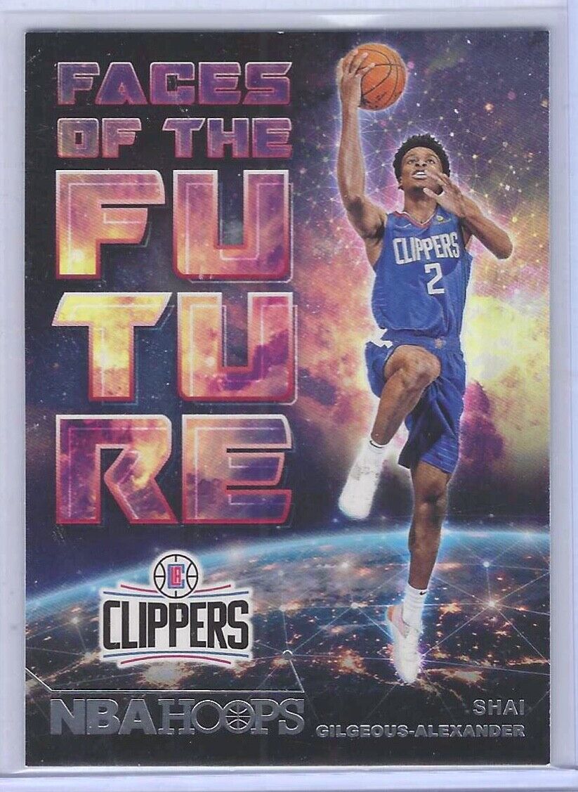 SHAI GILGEOUS-ALEXANDER 2018-19 NBA HOOPS FACES OF THE FUTURE ROOKIE RC #11