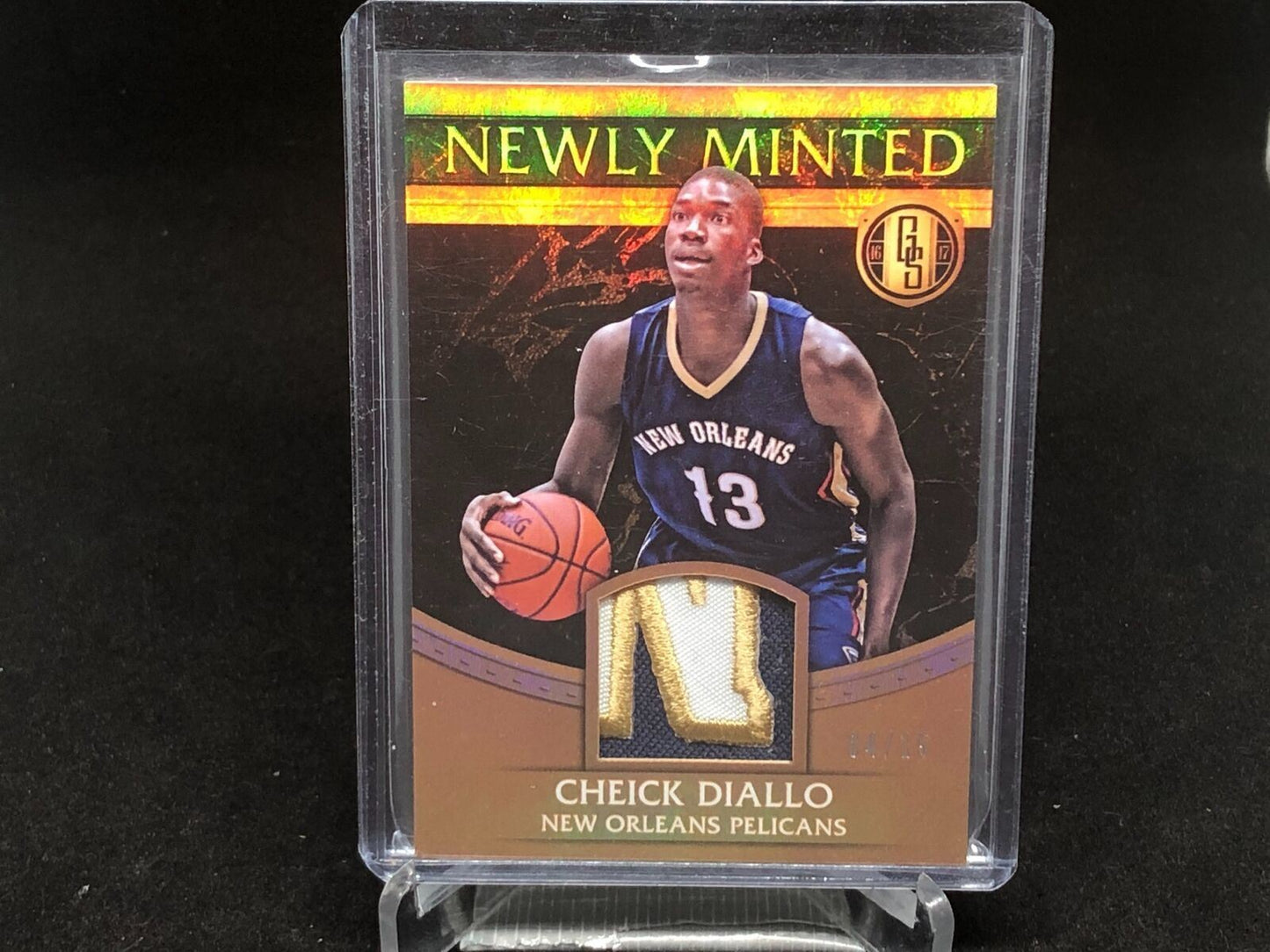 CHEICK DIALLO 2016-17 PANINI GOLD STANDARD NEWLY MINTED 3 CLR PATCH RC #D 4/15