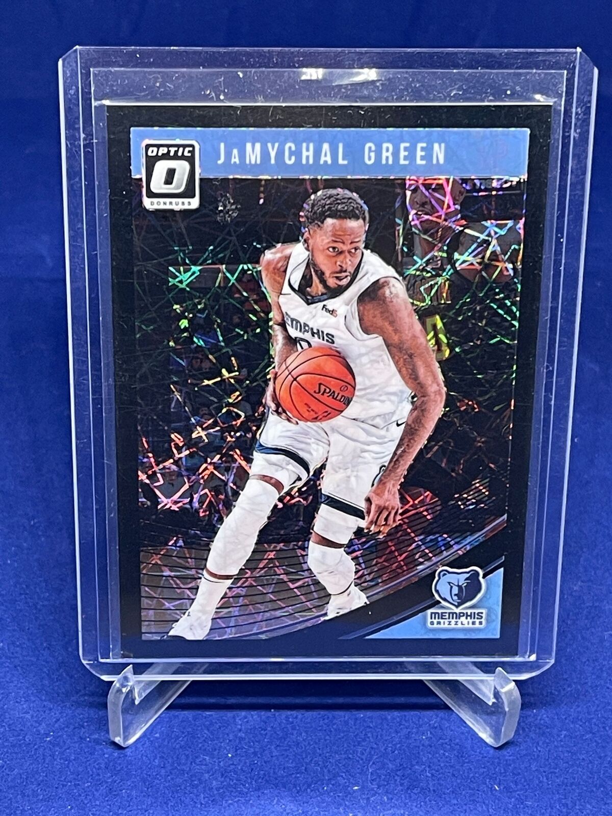 JAMYCHAL GREEN 2018-19 PANINI DONRUSS OPTIC BLACK VELOCITY PRIZM HOLO #D 17/39
