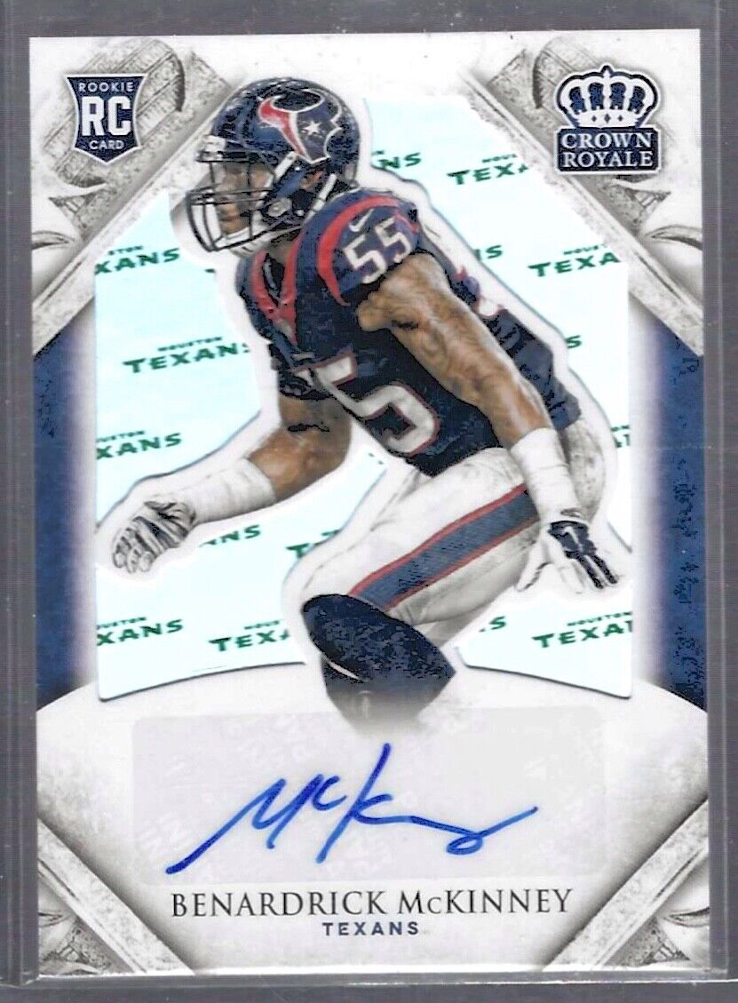BENARDRICK MCKINNEY 2015 PANINI CROWN ROYALE ROOKIE AUTO RC #D 10/25