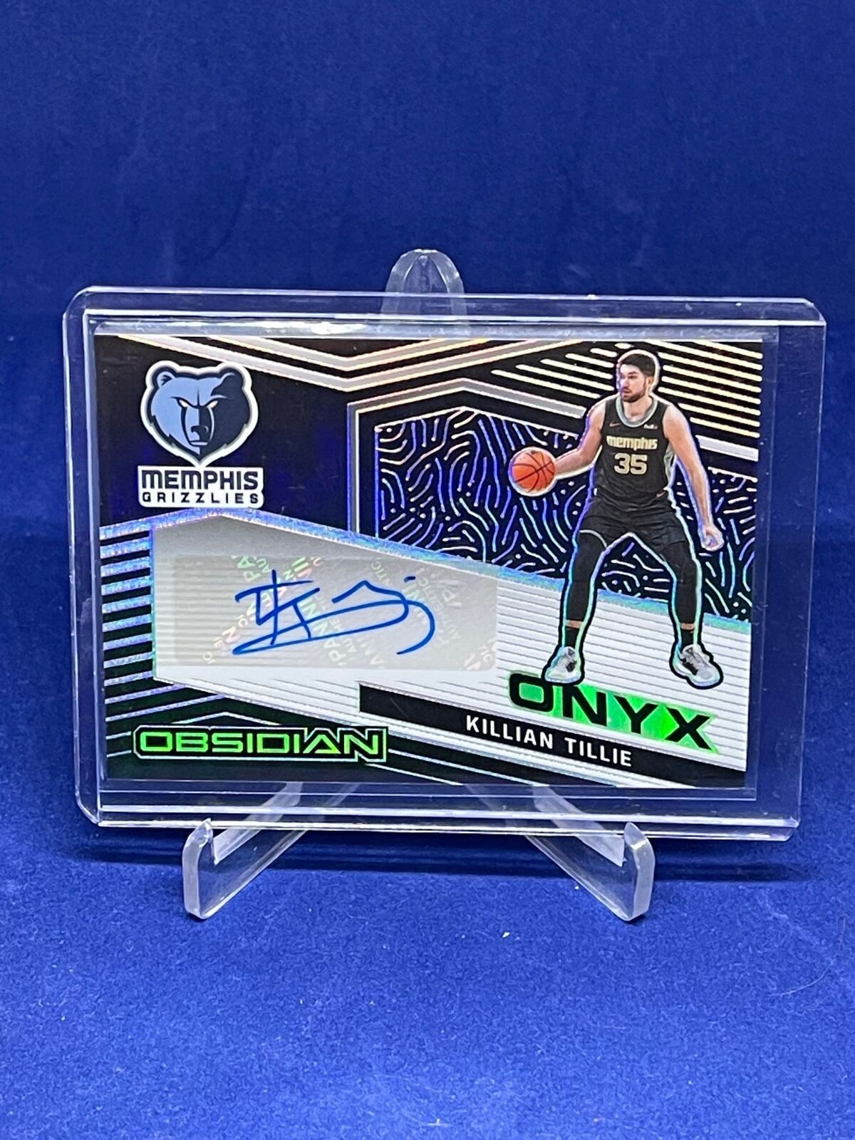 KILLIAN TILLIE 2020-21 PANINI OBSIDIAN ONYX AUTO RC #D 111/149