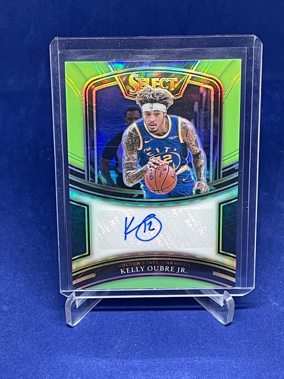 KELLY OUBRE JR 2020-21 PANINI SELECT LIME GREEN PRIZM AUTO #D 33/99