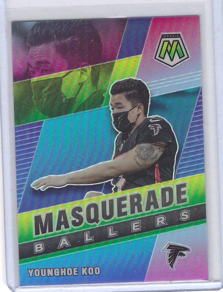 YOUNGHOE KOO 2021 PANINI MOSAIC MASQUERADE BALLERS PRIZM CASE HIT SP #MB-28