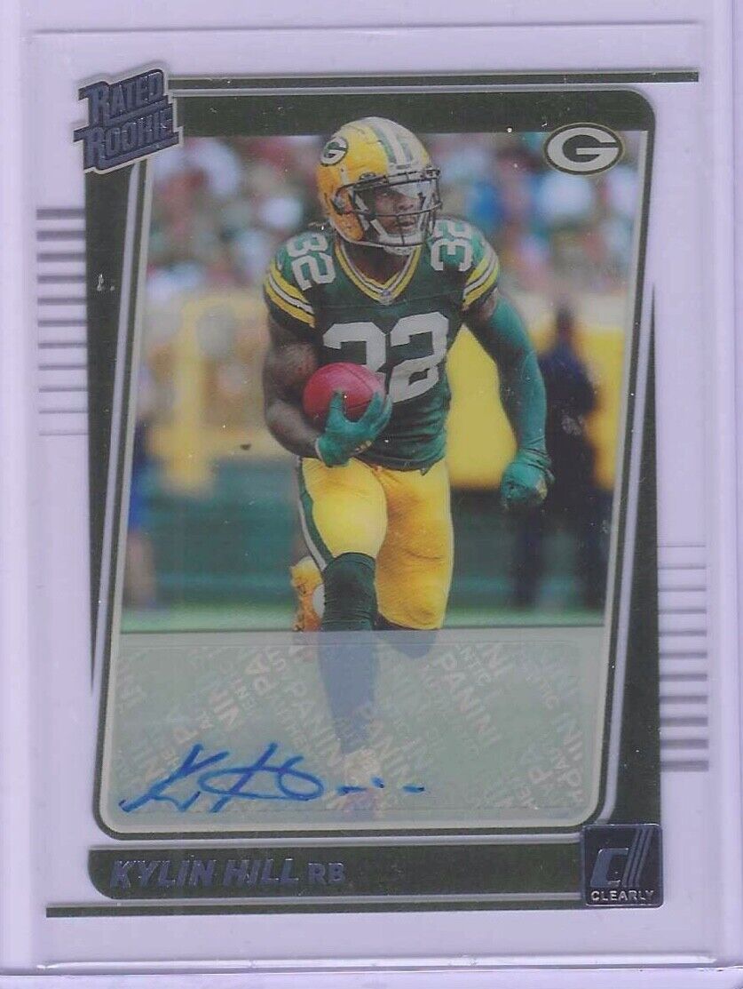 KYLIN HILL 2021 PANINI CLEARLY DONRUSS RATED ROOKIE AUTO RC #98