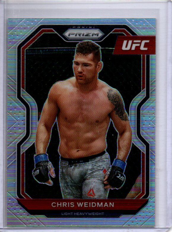 CHRIS WEIDMAN 2021 PANINI PRIZM UFC SILVER PRIZM #88