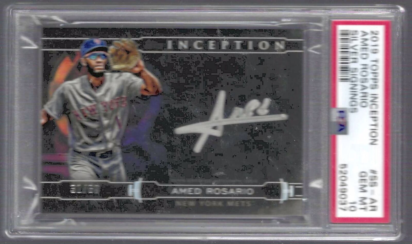AMED ROSARIO 2019 TOPPS INCEPTION SILVER SIGNINGS AUTO /60 PSA 10 GEM POP 1/1