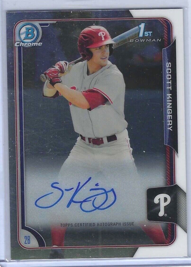 SCOTT KINGERY 2015 BOWMAN CHROME 1ST PROSPECT AUTO #BCA-SK