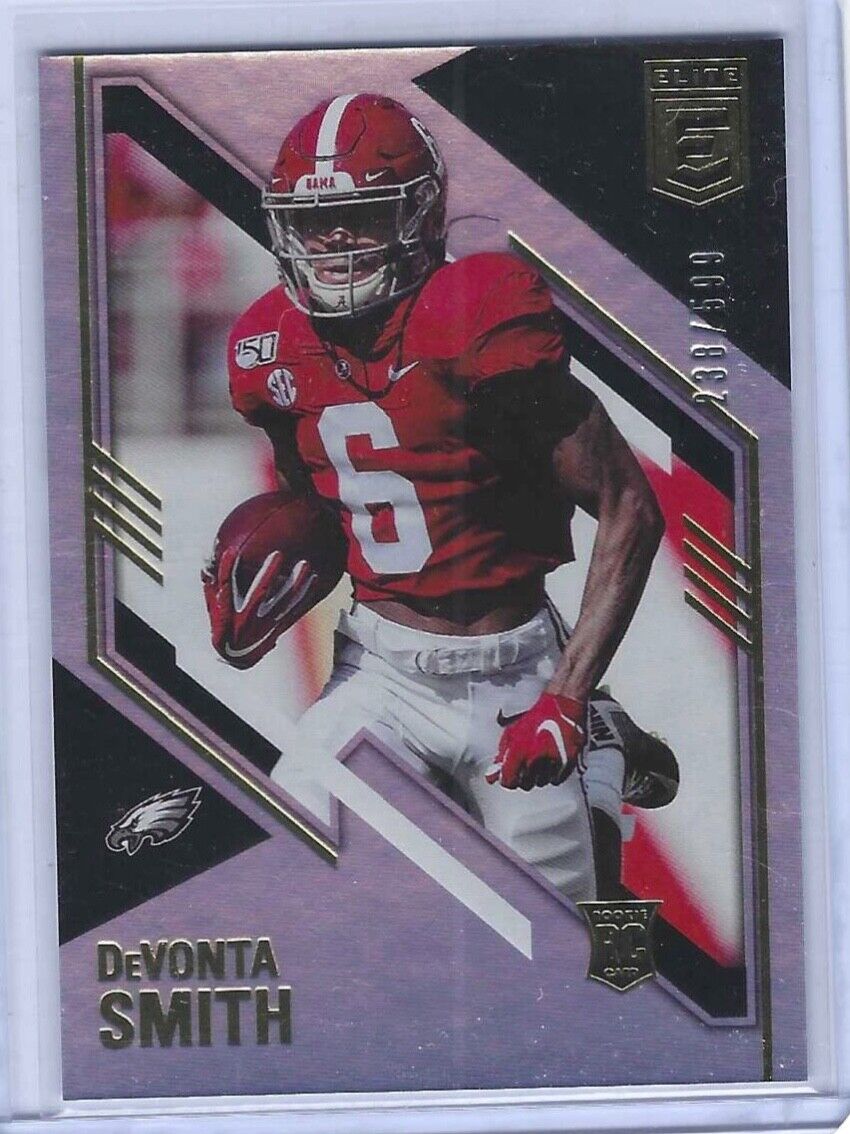DEVONTA SMITH 2021 PANINI DONRUSS ELITE SILVER FOIL ROOKIE RC #D 238/599