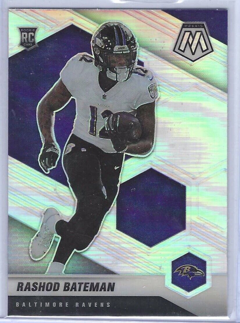 RASHOD BATEMAN 2021 PANINI MOSAIC SILVER PRIZM RC #310