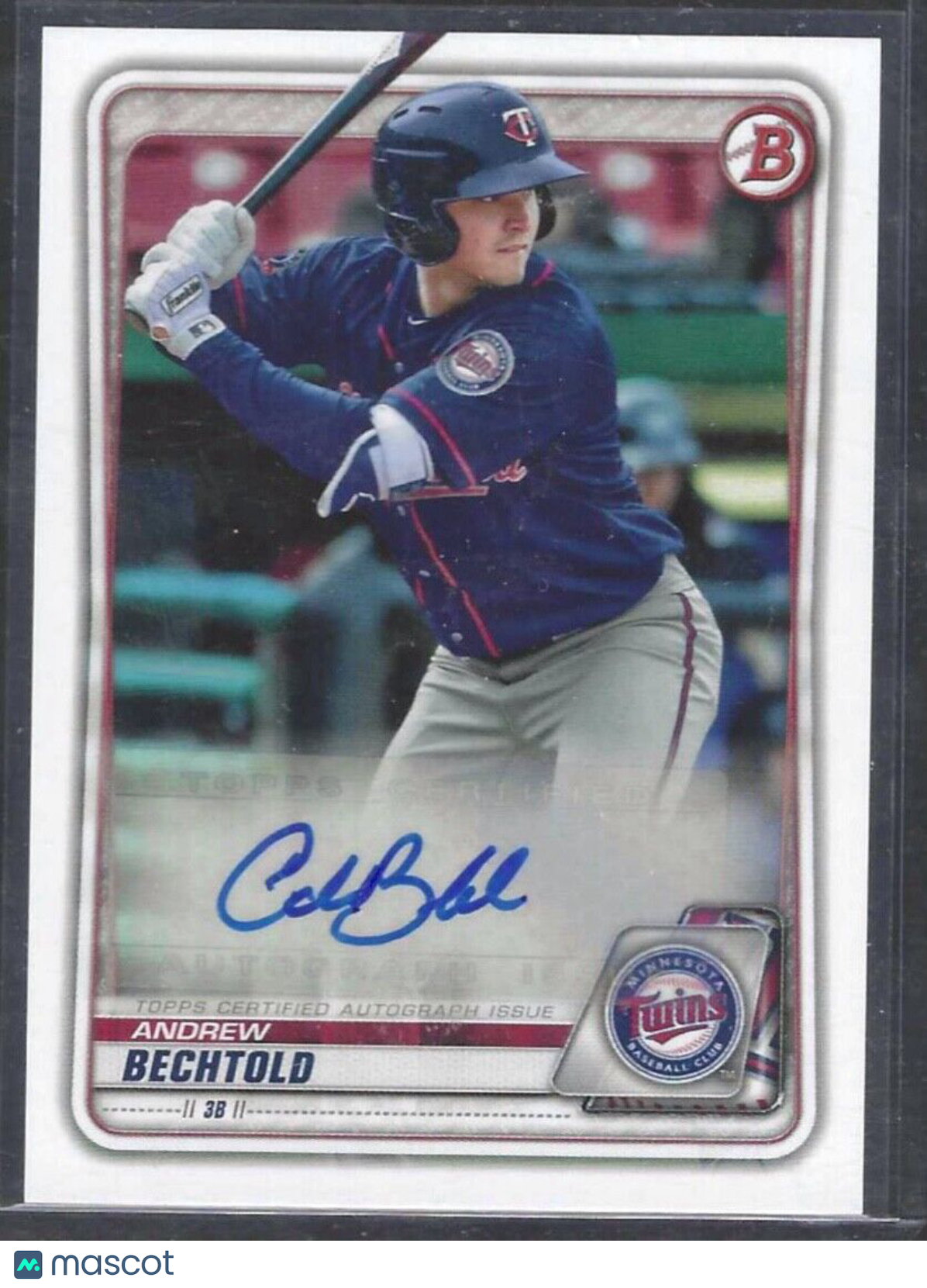 ANTHONY BECHTOLD 2020 TOPPS BOWMAN PROSPECT AUTO #PA-AB