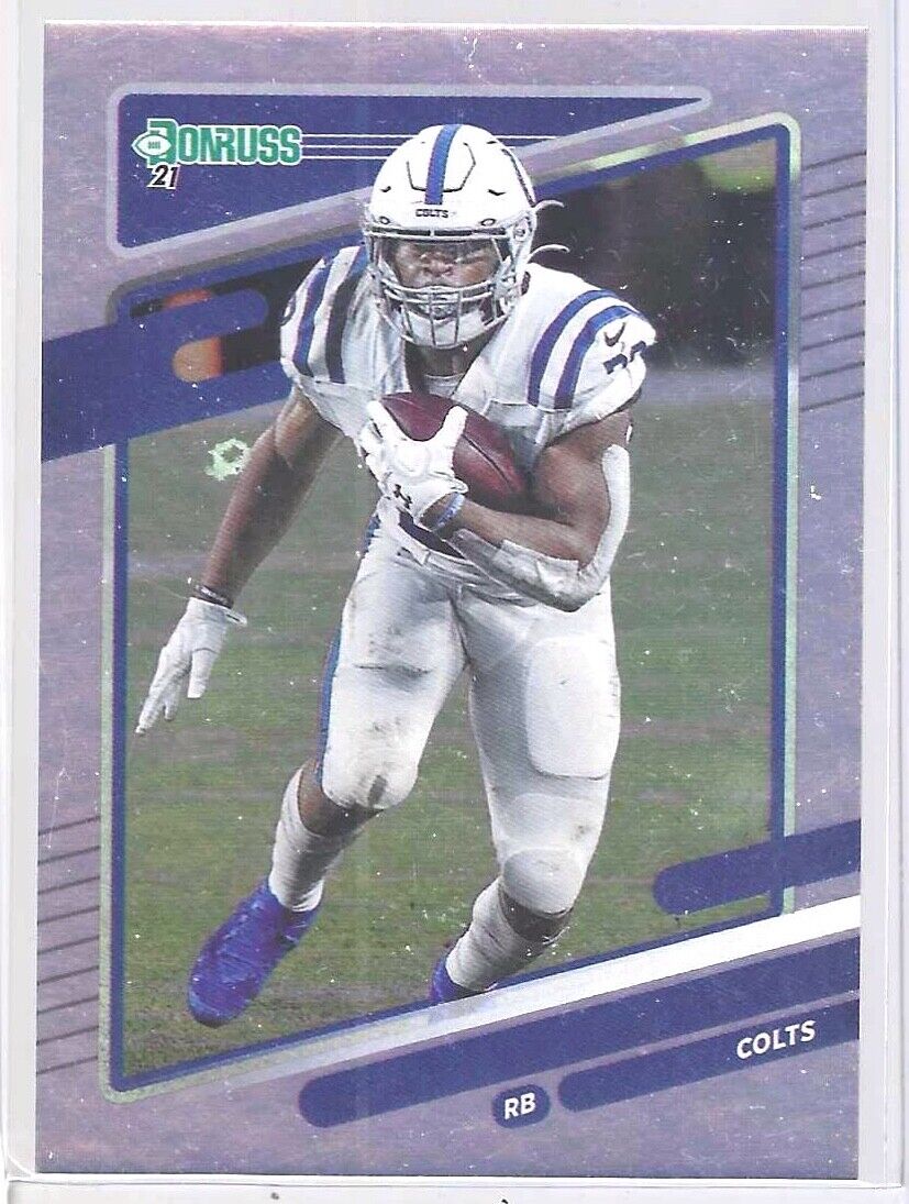JONATHAN TAYLOR 2021 PANINI DONRUSS SILVER FOIL NO NAME SSP #150