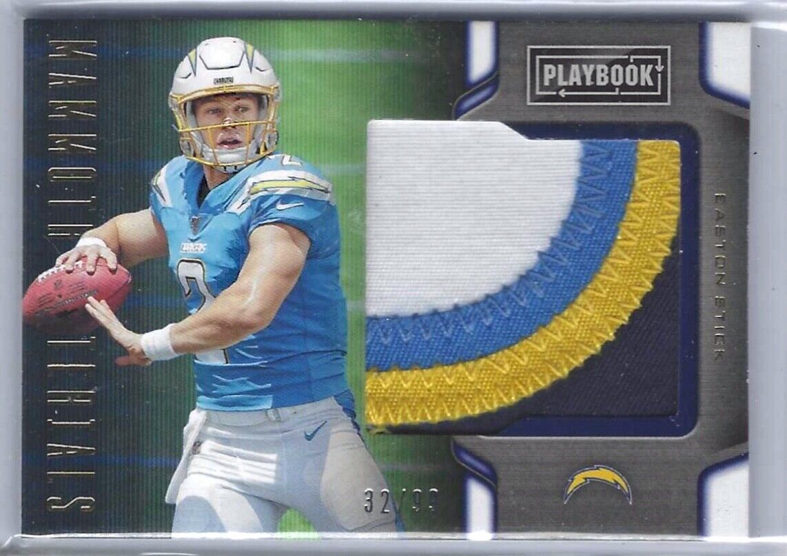 EASTON STICK 2019 PANINI PLAYBOOK MAMMOTH MATERIALS JUMBO PATCH RC #D 32/99