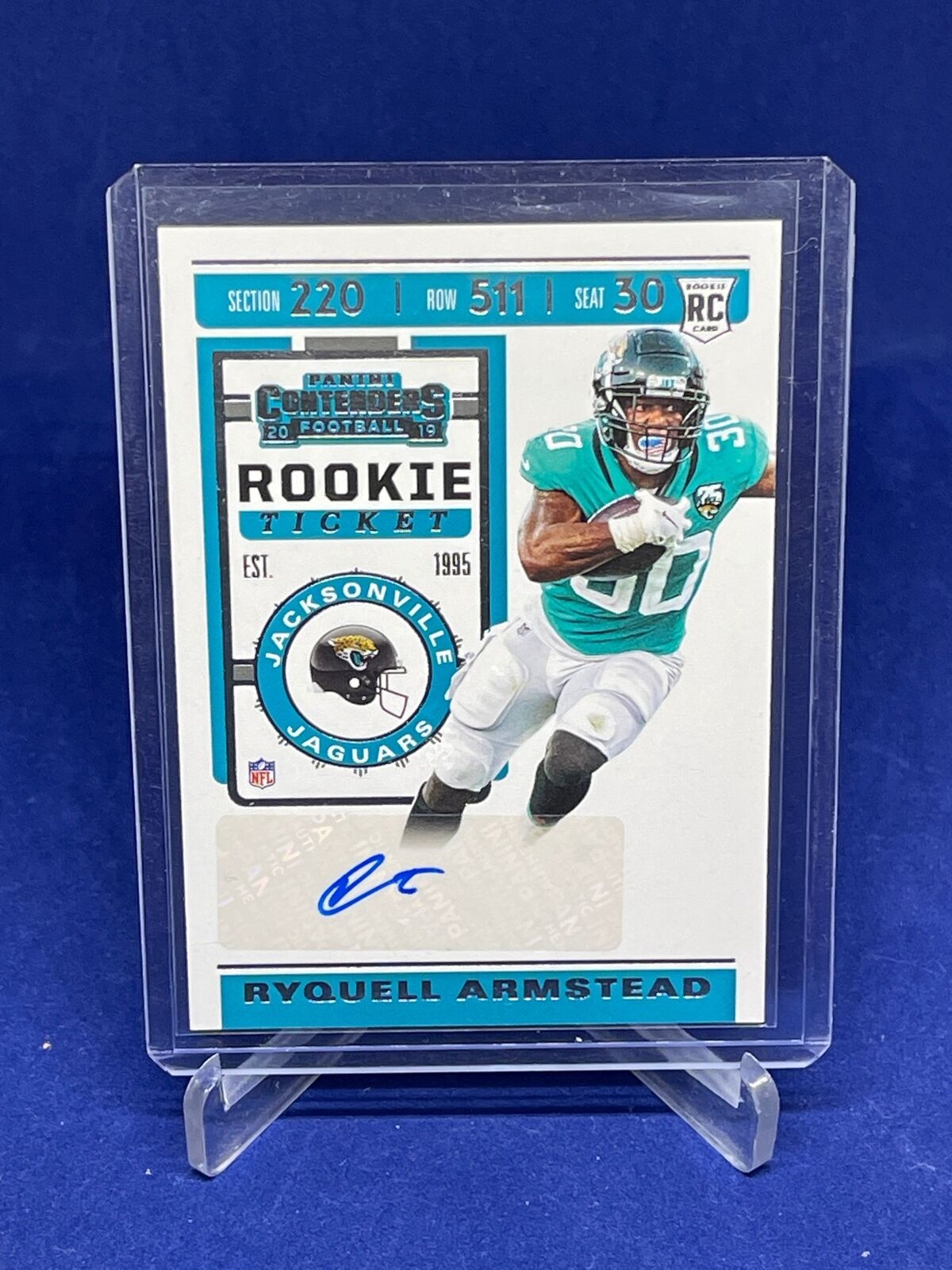 RYQUELL ARMSTEAD 2019 PANINI CONTENDERS TICKET AUTO ROOKIE RC #163