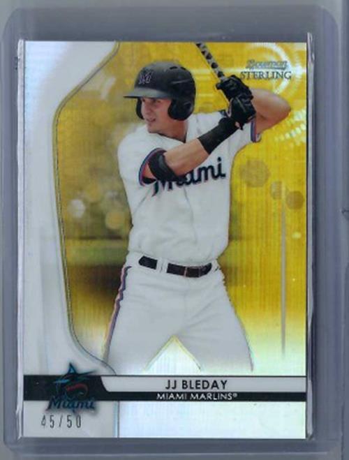 JJ BLEDAY 2020 TOPPS BOWMAN STERLING GOLD REFRACTOR PROSPECT #D 45/50