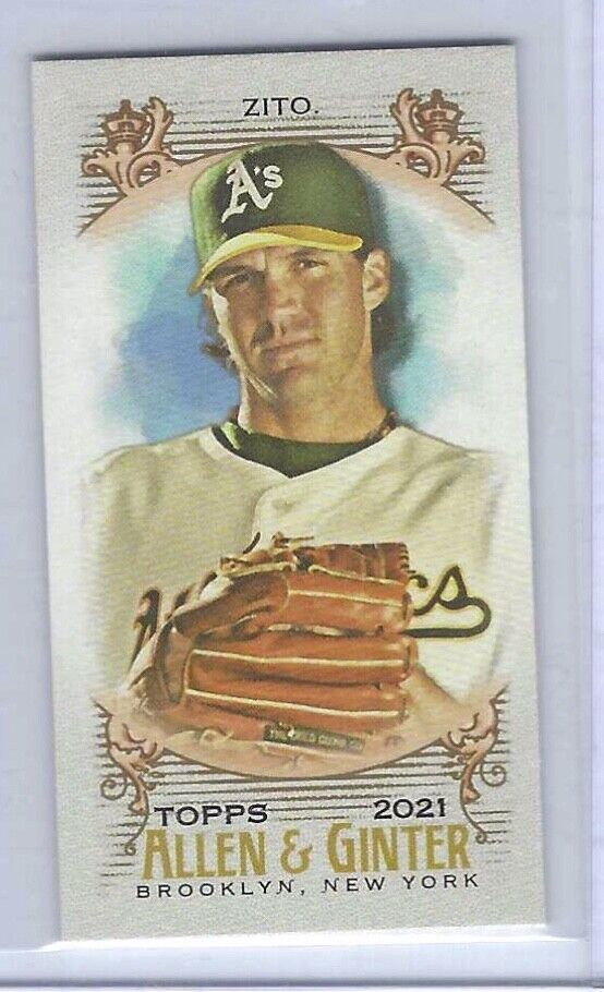 BARRY ZITO 2021 TOPPS ALLEN AND GINTER NO NUMBER SSP MINI /50