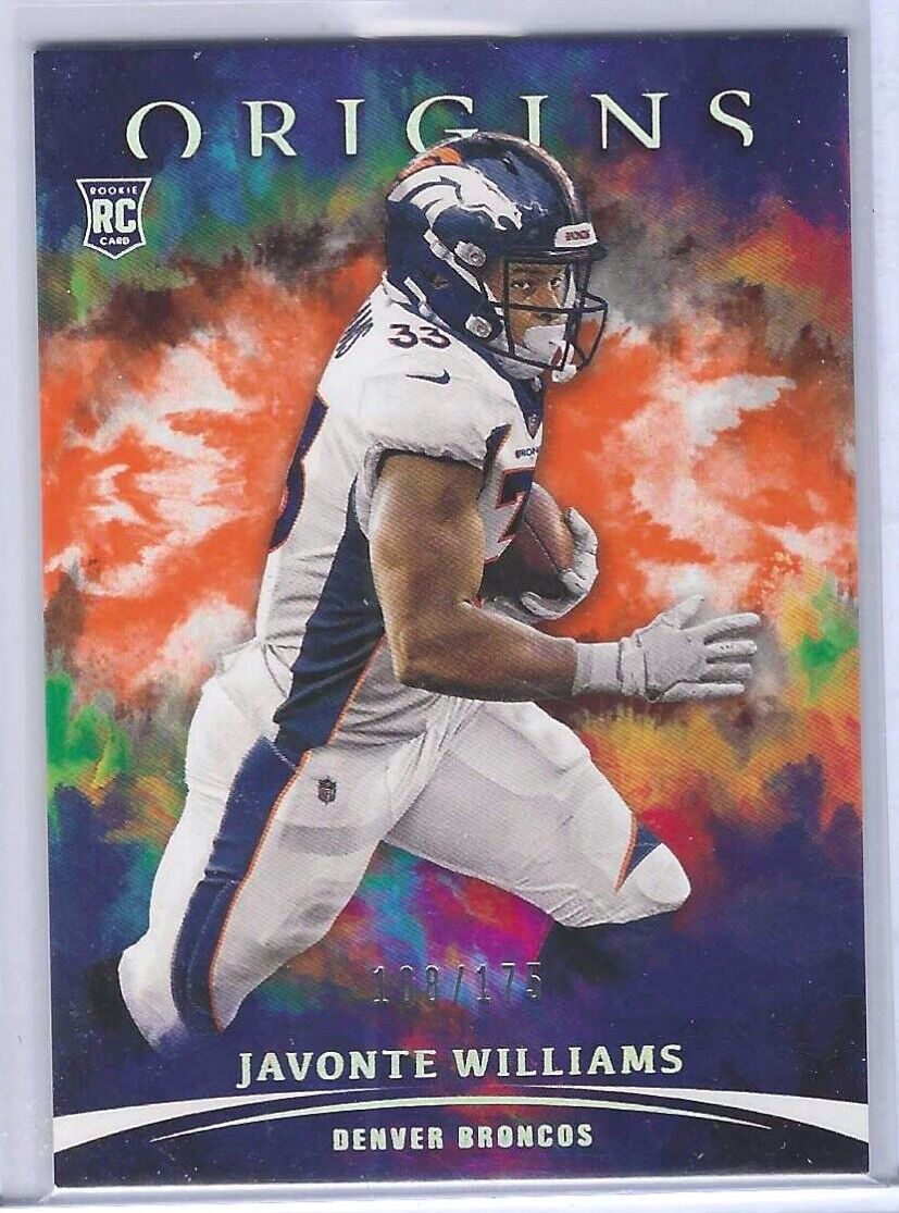 JAVONTE WILLIAMS 2021 PANINI ORIGINS ORANGE ROOKIE RC #D 108/175