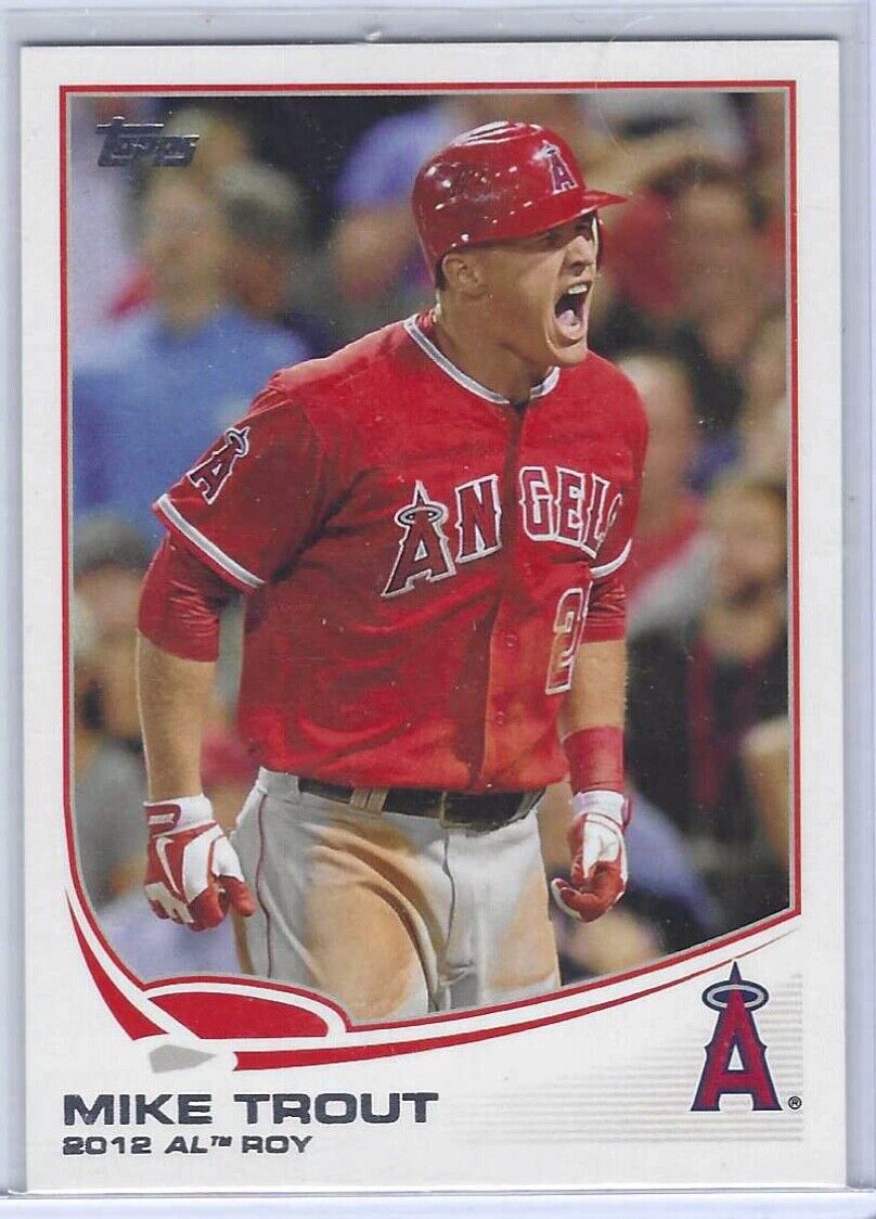 MIKE TROUT 2013 TOPPS 2012 AL ROY INSERT BASE #338