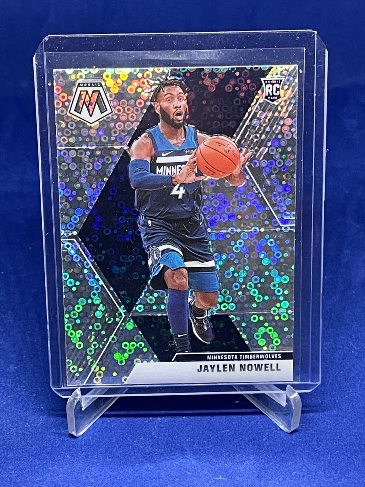 JAYLEN NOWELL 2019-20 PANINI MOSAIC DISCO PRIZM ROOKIE RC #212