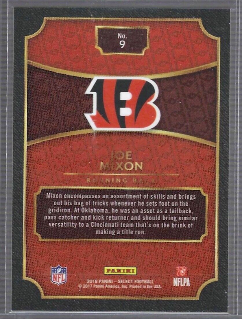 JOE MIXON 2016 PANINI SELECT SILVER PRIZM XRC ROOKIE RC #9