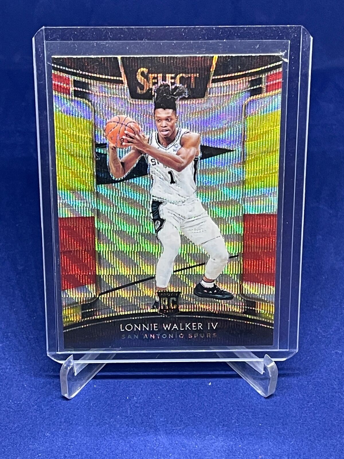 LONNIE WALKER IV 2018-19 PANINI SELECT CONCOURSE TRI COLOR PRIZM ROOKIE RC #77