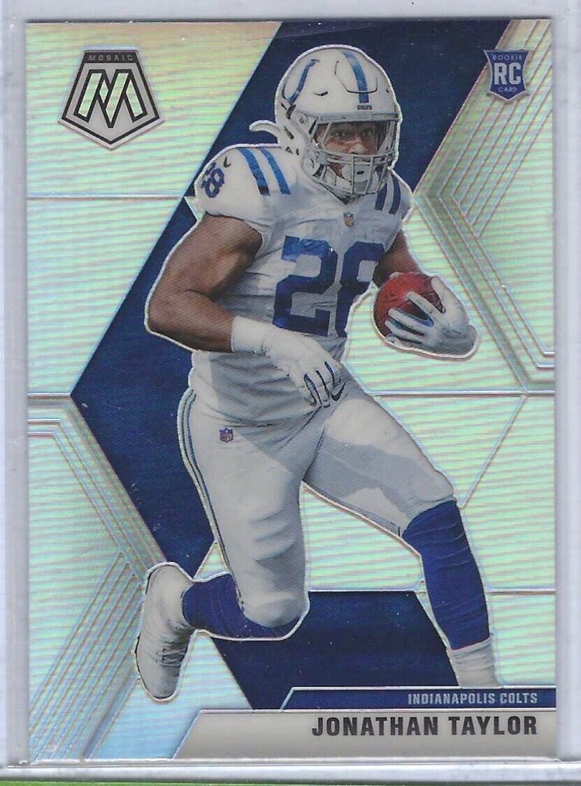JONATHAN TAYLOR 2020 PANINI MOSAIC FOOTBALL SILVER PRIZM RC #216