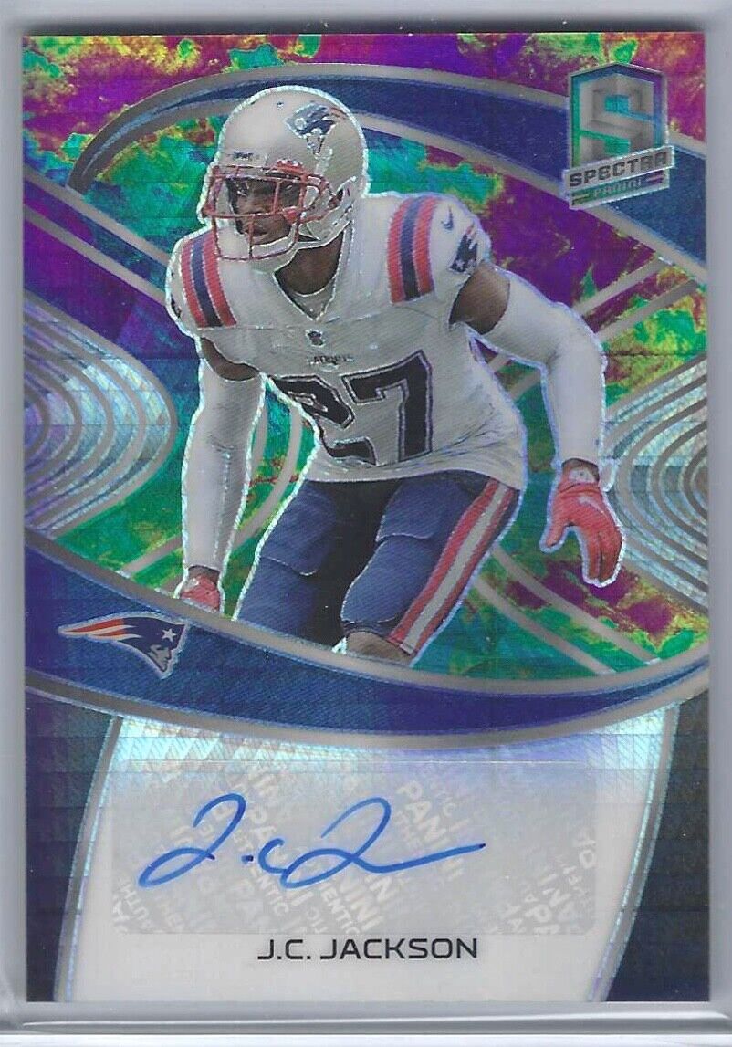 J.C. JACKSON 2021 PANINI SPECTRA SPLATTER HYPER PRIZM AUTO #D 37/50