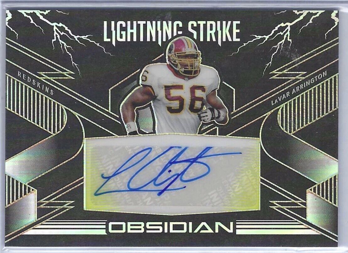 LAVAR ARRINGTON 2020 PANINI OBSIDIAN LIGHTNING STRIKE YELLOW ETCH AUTO #D 17/25