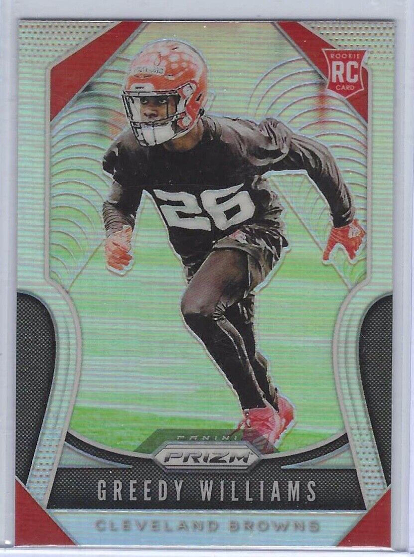 GREEDY WILLIAMS 2019 PANINI PRIZM SILVER PRIZM SP RC #315