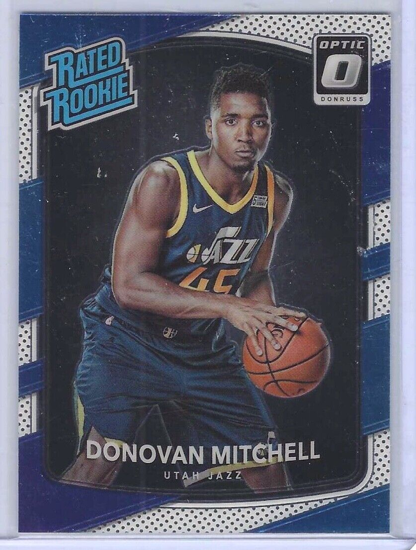 DONOVAN MITCHELL 2017-18 PANINI DONRUSS OPTIC RATED ROOKIE RC #188